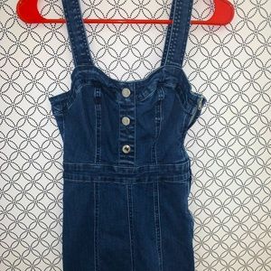 Guess Denim Mini Overall Dress